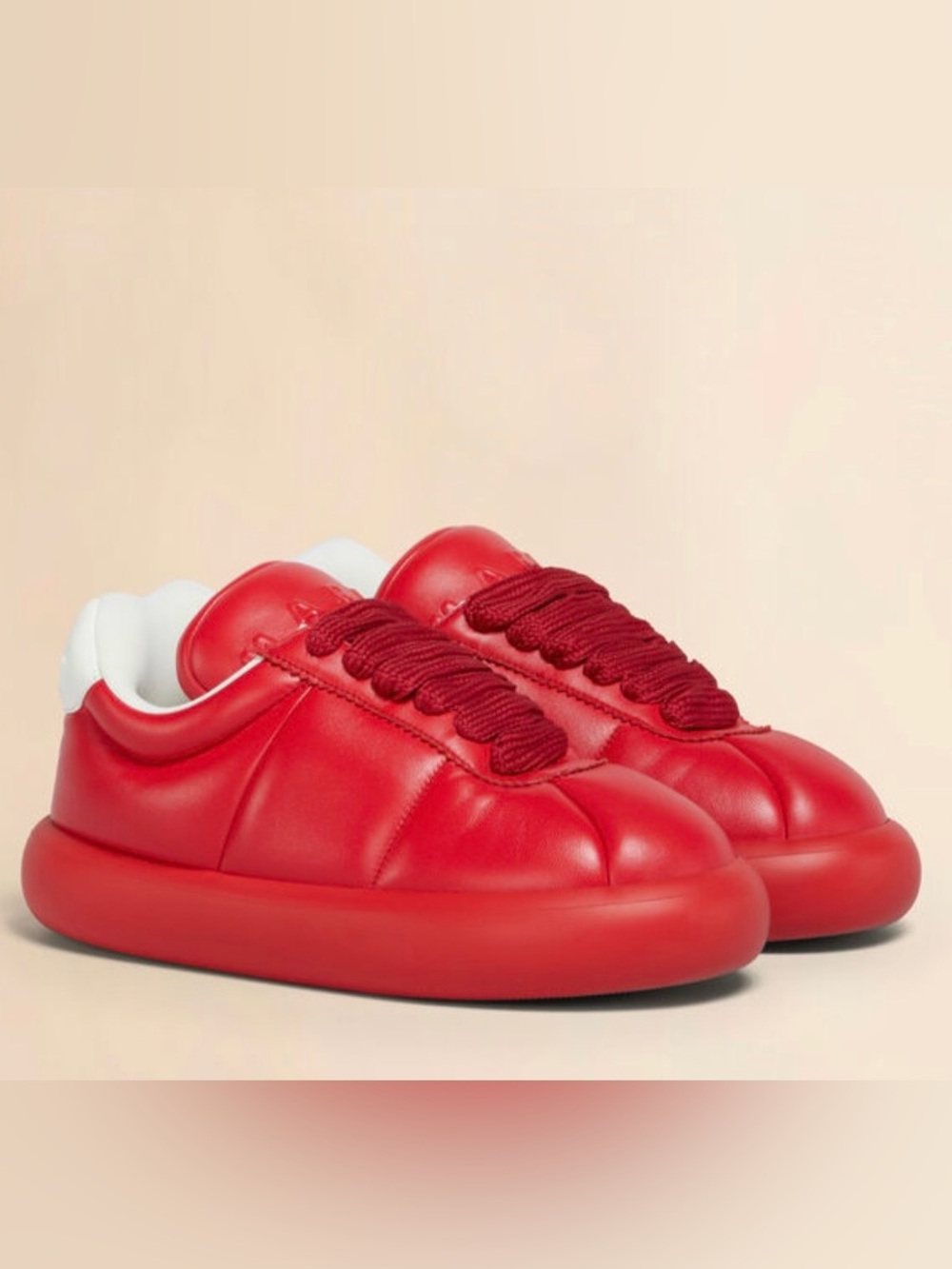 Red leather BigFoot 2.0 sneaker size 46/13